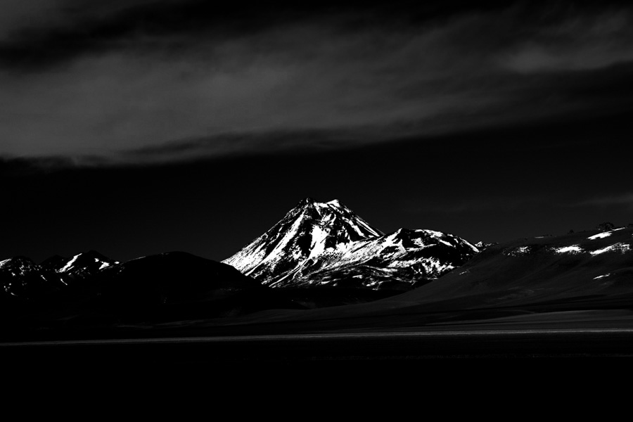 Fotografía blanco y negro desierto de Atacama